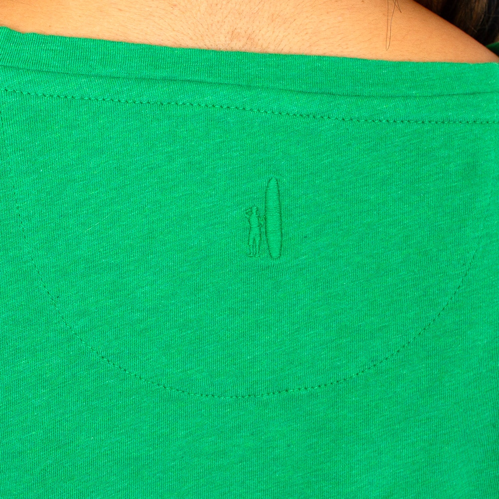 Interlocking UO, Green, V-Neck, Cotton, Women, Johnny-O, Relaxed Fit, Oregon design, T-Shirt, 942936